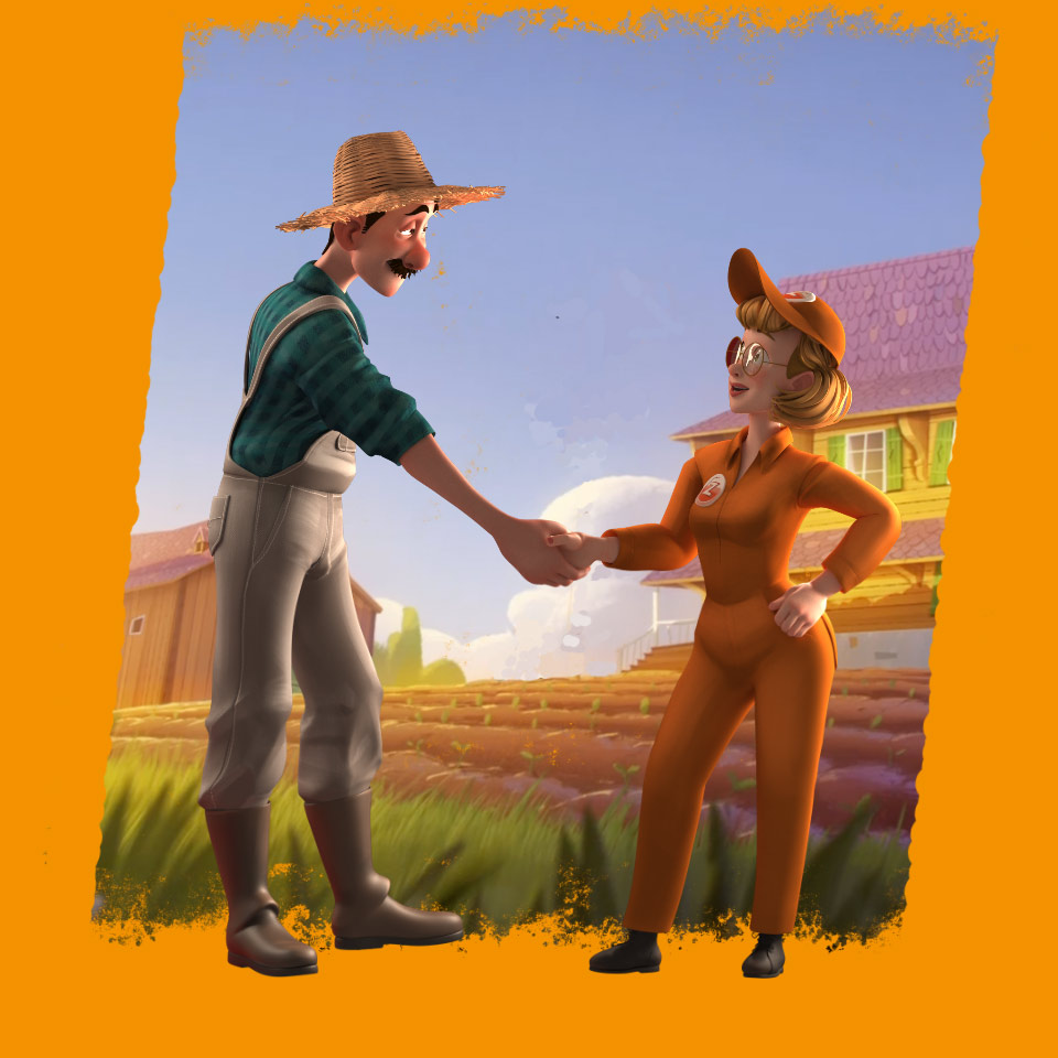 Kartoffelbauern Handschlag, Frame 1