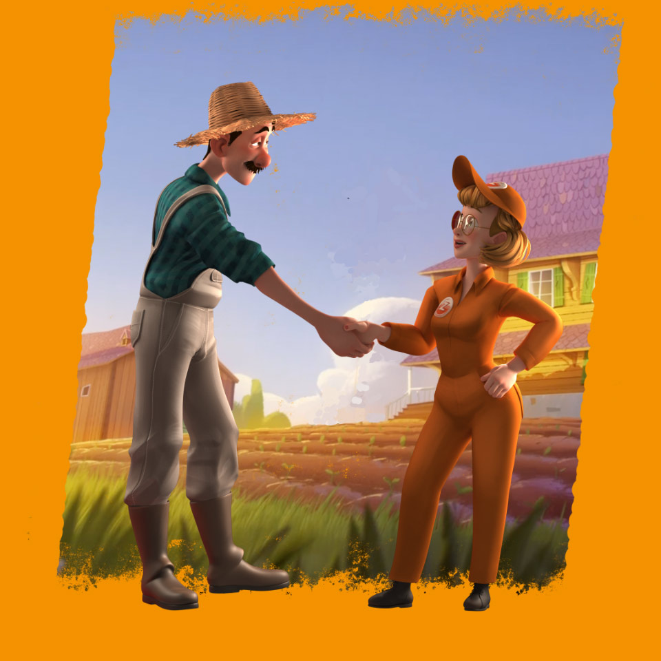 Kartoffelbauern Handschlag, Frame 2