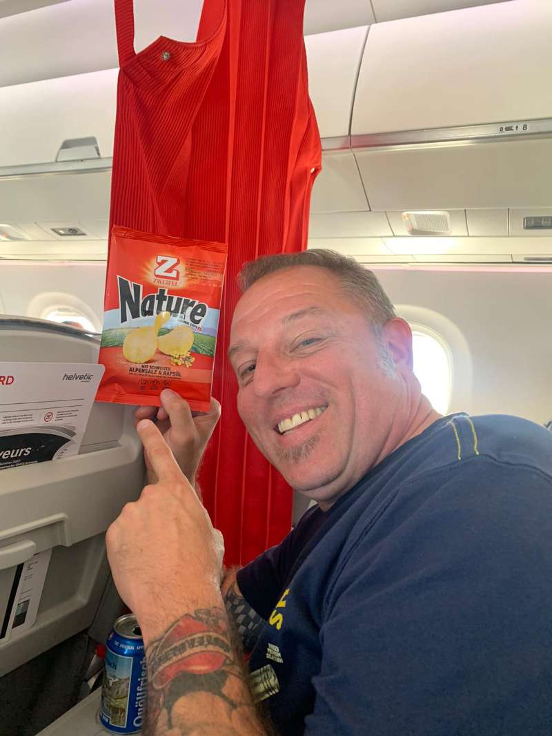 Ursula.B., Flugzeug Norwegen-Zürich