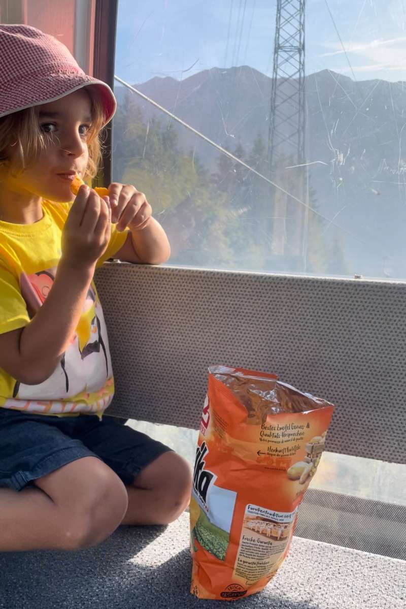 Marion.L., Dans le télécabine ente Verbier et Le Châbles