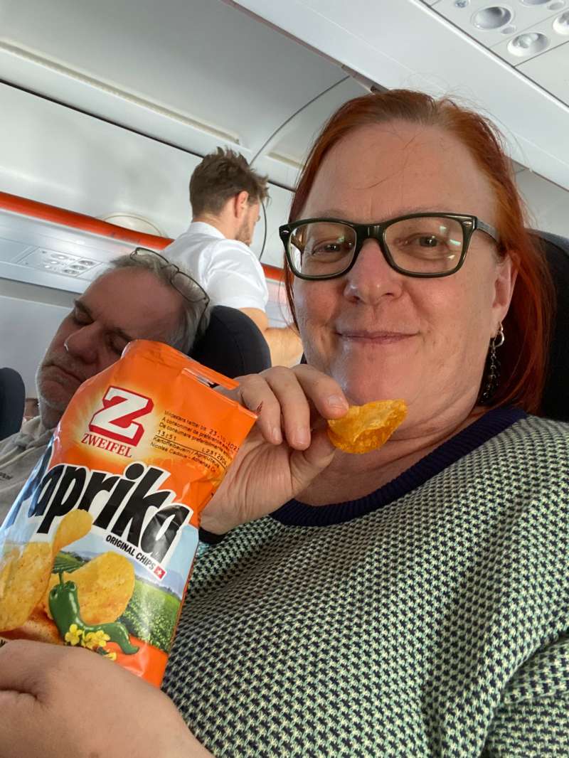 Gudrun.R., Flug Krakau-Basel