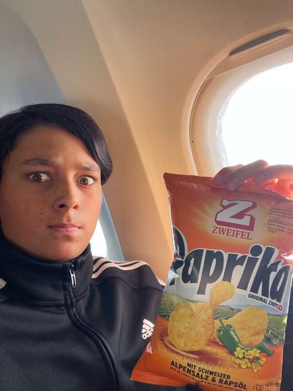 Nikhil.B., Dans un avion (entre Zurich et lanzarote)