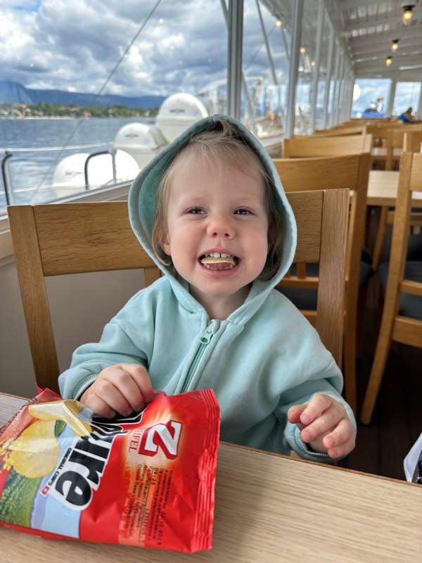 Aurélie.T., Sur le bateau de la CGN direction Yvoire