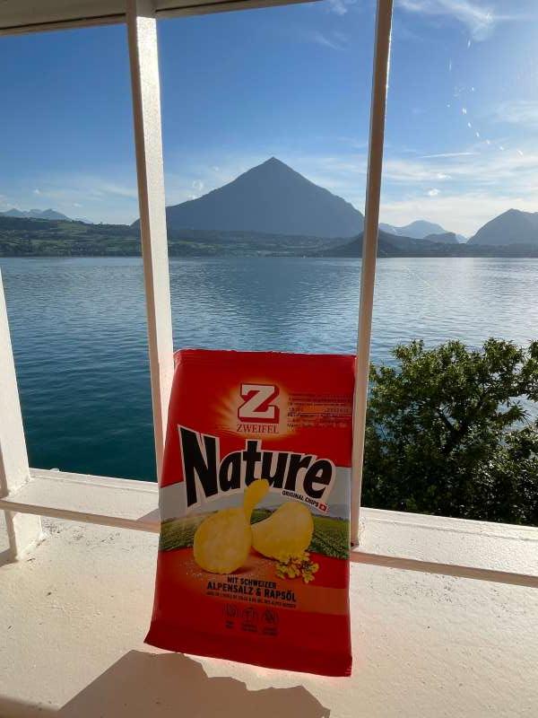 Christian.K., Merligen am Thunersee mit Berg Niesen