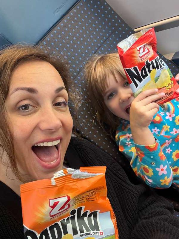 Natalija.T., Lugano im Zug